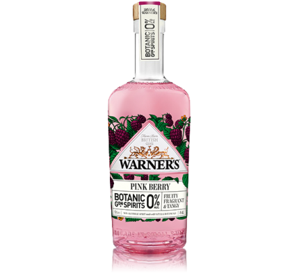 Warner's Pink berry alkoholfri gin 50 cl.